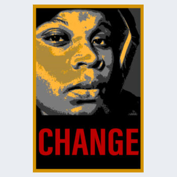 White Mike Brown Jr Change Tee  DTF Print Design